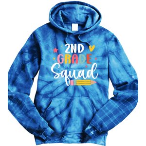 2Nd Grade Teacher Back To School Student Second Grade Squad Meaningful Gift Tie Dye Hoodie