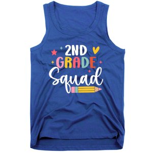 2Nd Grade Teacher Back To School Student Second Grade Squad Meaningful Gift Tank Top