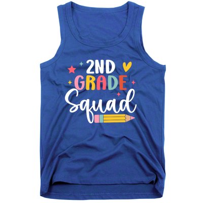 2Nd Grade Teacher Back To School Student Second Grade Squad Meaningful Gift Tank Top