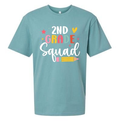 2Nd Grade Teacher Back To School Student Second Grade Squad Meaningful Gift Sueded Cloud Jersey T-Shirt