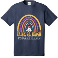 2nd Grade Teacher Rainbow Trick or teach Funny Halloween T-Shirt