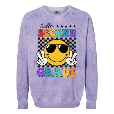 2nd Grade Teachers First Day Second Grade Colorblast Crewneck Sweatshirt