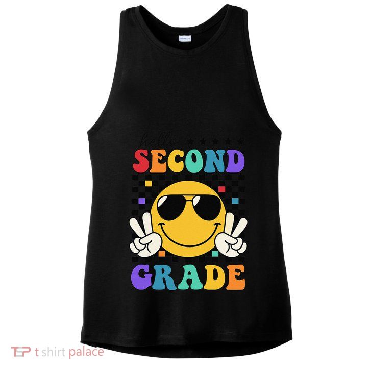 2nd Grade Teachers First Day Second Grade Ladies PosiCharge Tri-Blend Wicking Tank