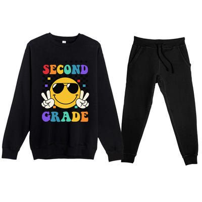 2nd Grade Teachers First Day Second Grade Premium Crewneck Sweatsuit Set