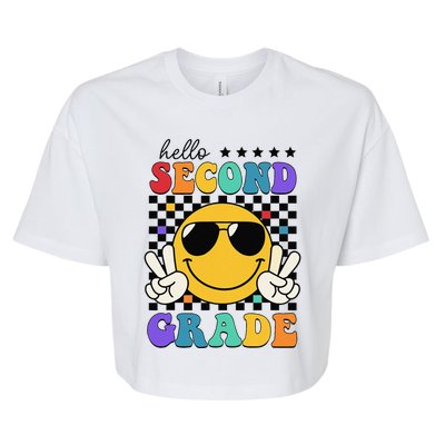 2nd Grade Teachers First Day Second Grade Bella+Canvas Jersey Crop Tee