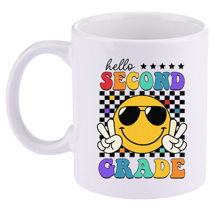 2nd Grade Teachers First Day Second Grade 11oz C Handle Ceramic Mug