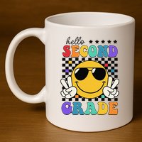 2nd Grade Teachers First Day Second Grade 11oz C Handle Ceramic Mug