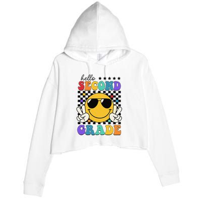 2nd Grade Teachers First Day Second Grade Crop Fleece Hoodie