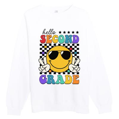 2nd Grade Teachers First Day Second Grade Premium Crewneck Sweatshirt