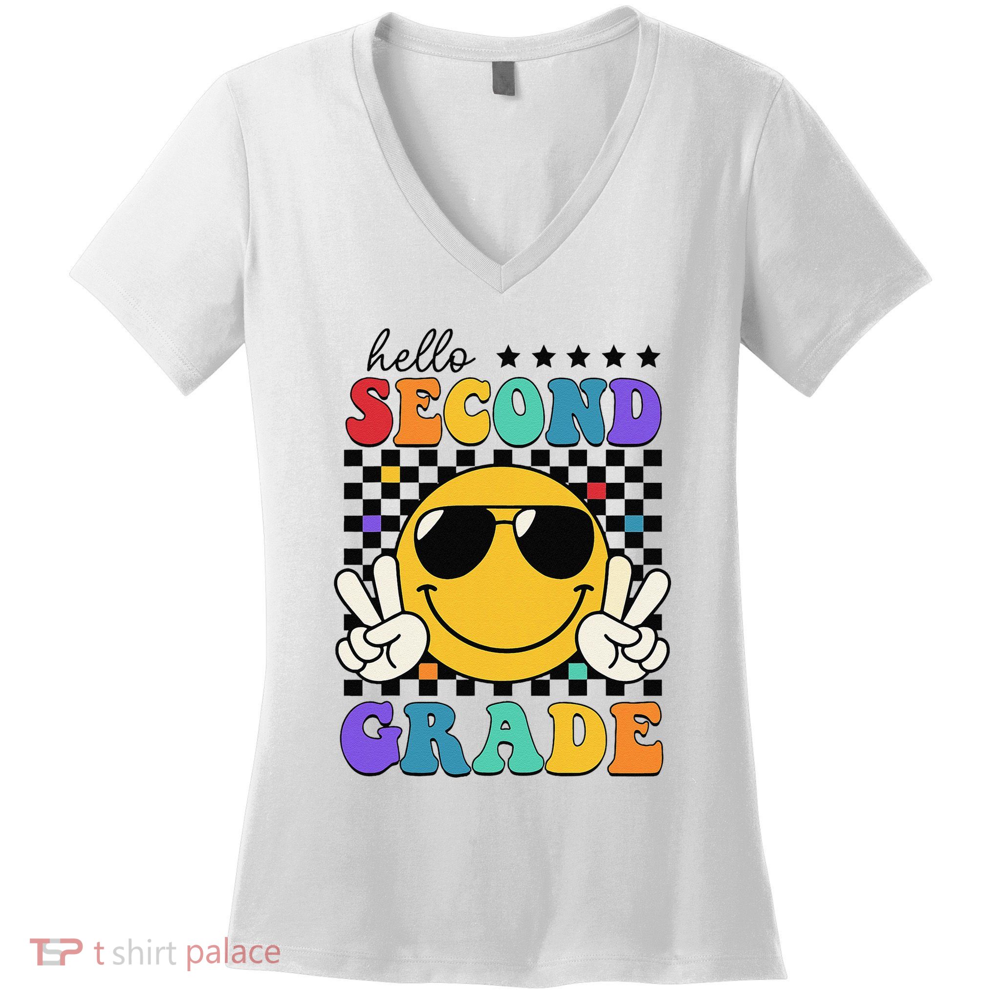 2nd Grade Teachers First Day Second Grade Women's V-Neck T-Shirt