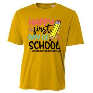 2Nd Grade Teacher Squad Happy First Day Of School Cool Gift Cooling Performance Crew T-Shirt