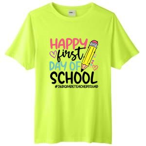 2Nd Grade Teacher Squad Happy First Day Of School Cool Gift Tall Fusion ChromaSoft Performance T-Shirt