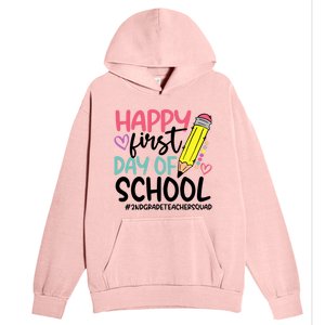 2Nd Grade Teacher Squad Happy First Day Of School Cool Gift Urban Pullover Hoodie