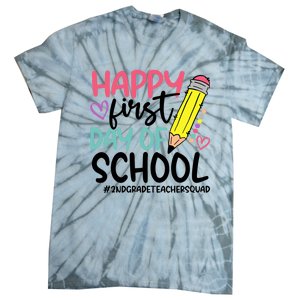 2Nd Grade Teacher Squad Happy First Day Of School Cool Gift Tie-Dye T-Shirt