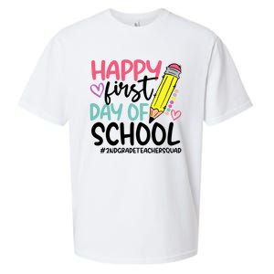 2Nd Grade Teacher Squad Happy First Day Of School Cool Gift Sueded Cloud Jersey T-Shirt