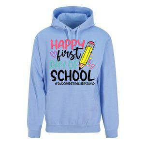 2Nd Grade Teacher Squad Happy First Day Of School Cool Gift Unisex Surf Hoodie