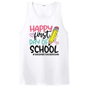 2Nd Grade Teacher Squad Happy First Day Of School Cool Gift PosiCharge Competitor Tank