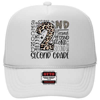 2nd Grade Typography Second Grade Teacher Back To School Trucker Hat