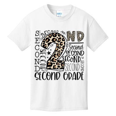 2nd Grade Typography Second Grade Teacher Back To School Kids T-Shirt