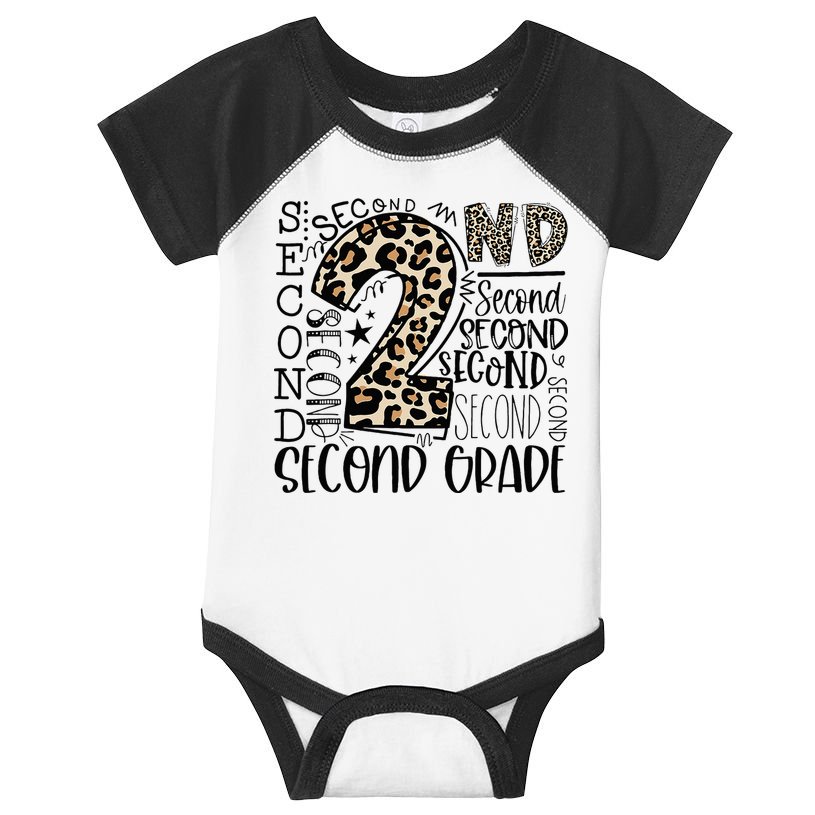 2nd Grade Typography Second Grade Teacher Back To School Infant Baby Jersey Bodysuit