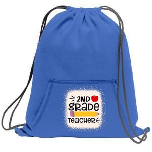 2Nd Grade Teacher Back To School Second Grade For Teachers Meaningful Gift Sweatshirt Cinch Pack Bag