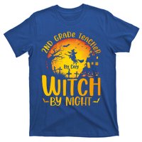 2Nd Grade Teacher By Day Witch By Night Teacher Halloween Funny Gift T-Shirt