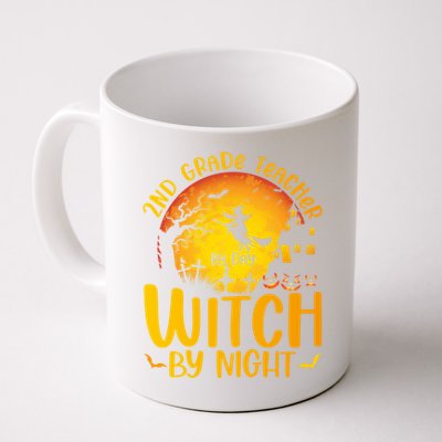 2Nd Grade Teacher By Day Witch By Night Teacher Halloween Funny Gift Coffee Mug