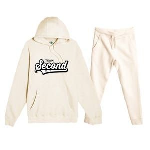 2nd Grade Team School Teacher Second Baseball Style Premium Hooded Sweatsuit Set