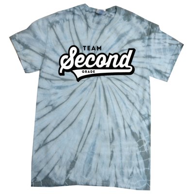 2nd Grade Team School Teacher Second Baseball Style Tie-Dye T-Shirt