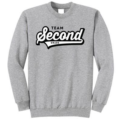 2nd Grade Team School Teacher Second Baseball Style Tall Sweatshirt