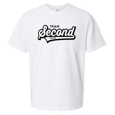 2nd Grade Team School Teacher Second Baseball Style Sueded Cloud Jersey T-Shirt