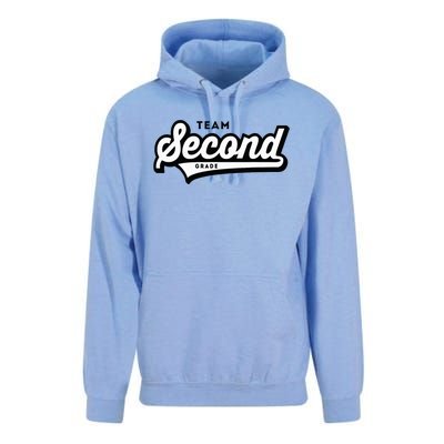 2nd Grade Team School Teacher Second Baseball Style Unisex Surf Hoodie