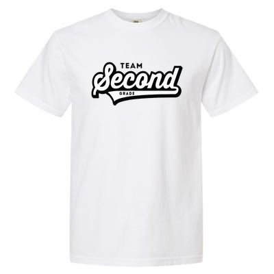 2nd Grade Team School Teacher Second Baseball Style Garment-Dyed Heavyweight T-Shirt