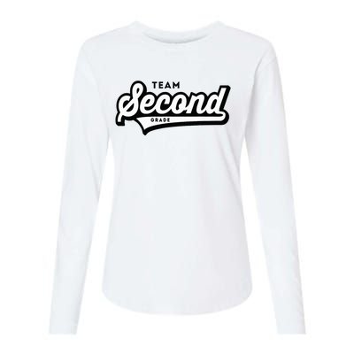 2nd Grade Team School Teacher Second Baseball Style Womens Cotton Relaxed Long Sleeve T-Shirt