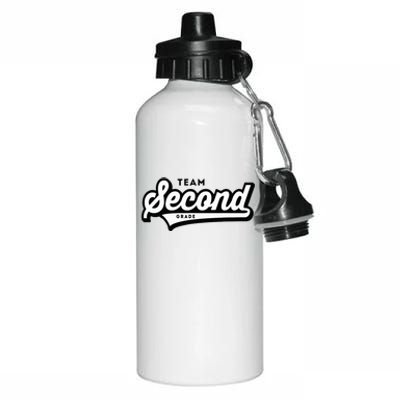 2nd Grade Team School Teacher Second Baseball Style Aluminum Water Bottle