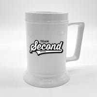 2nd Grade Team School Teacher Second Baseball Style Beer Stein