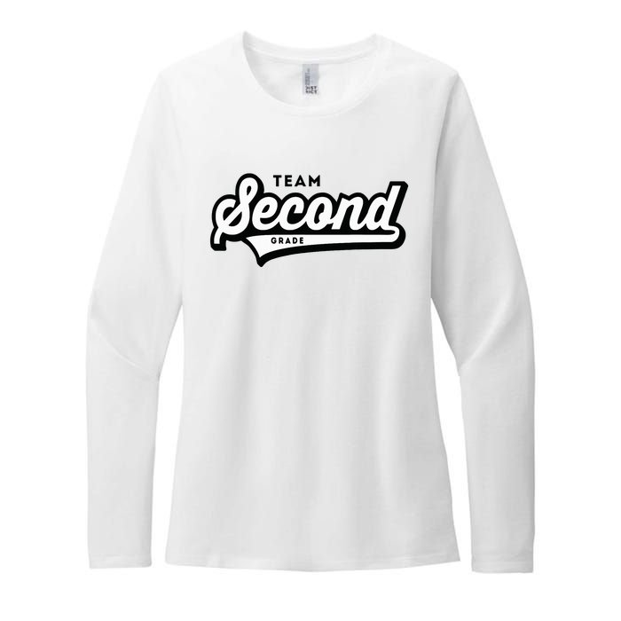 2nd Grade Team School Teacher Second Baseball Style Womens CVC Long Sleeve Shirt