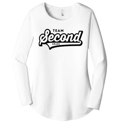 2nd Grade Team School Teacher Second Baseball Style Women's Perfect Tri Tunic Long Sleeve Shirt