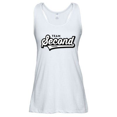 2nd Grade Team School Teacher Second Baseball Style Ladies Essential Flowy Tank