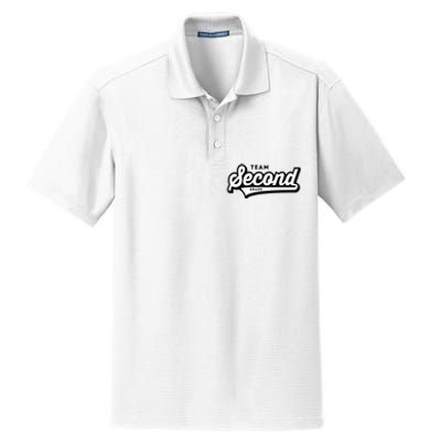 2nd Grade Team School Teacher Second Baseball Style Dry Zone Grid Polo