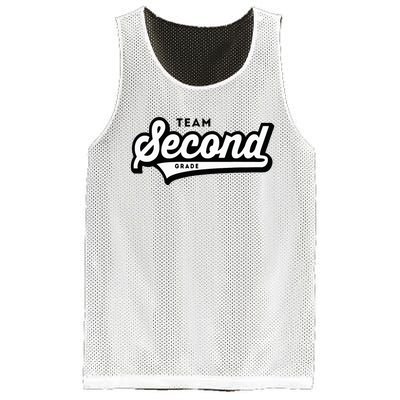 2nd Grade Team School Teacher Second Baseball Style Mesh Reversible Basketball Jersey Tank