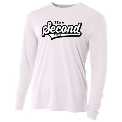 2nd Grade Team School Teacher Second Baseball Style Cooling Performance Long Sleeve Crew