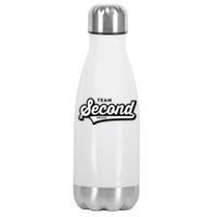 2nd Grade Team School Teacher Second Baseball Style Stainless Steel Insulated Water Bottle