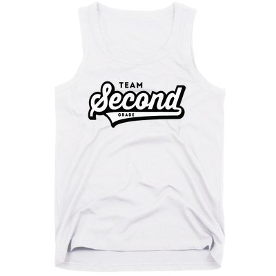 2nd Grade Team School Teacher Second Baseball Style Tank Top