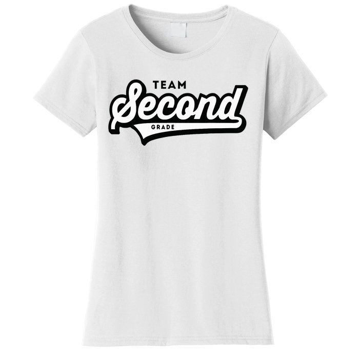 2nd Grade Team School Teacher Second Baseball Style Women's T-Shirt