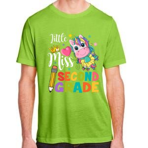 2Nd Grade Unicorn Student Teacher Little Miss Second Grade Meaningful Gift Adult ChromaSoft Performance T-Shirt