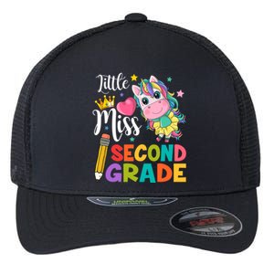 2Nd Grade Unicorn Student Teacher Little Miss Second Grade Meaningful Gift Flexfit Unipanel Trucker Cap