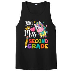 2Nd Grade Unicorn Student Teacher Little Miss Second Grade Meaningful Gift PosiCharge Competitor Tank