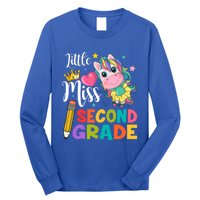 2Nd Grade Unicorn Student Teacher Little Miss Second Grade Meaningful Gift Long Sleeve Shirt