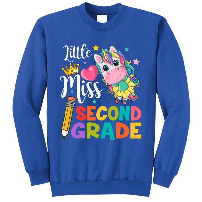 2Nd Grade Unicorn Student Teacher Little Miss Second Grade Meaningful Gift Sweatshirt